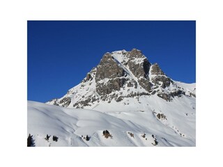 Blick auf den Widderstein -Schitourengebiet