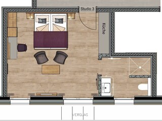 Grundriss Studio 3