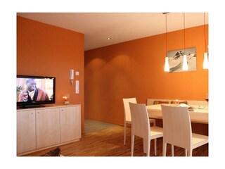 Appartement "Auenfeld" Wohn- und Essbereich