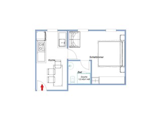 Grundriss Gämsle 36m²