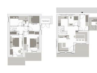 Grundriss Chalet 4-8 Personen