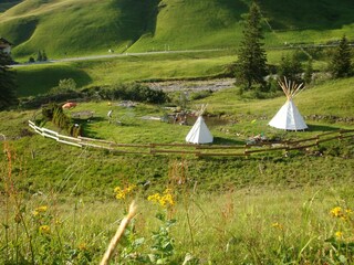 Aadlas hauseigene "Abenteueralm" gleich nebenan