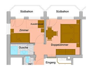 Skizze Familienzimmer