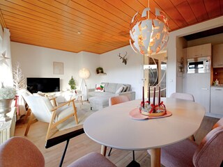 Wohnzimmer & Küche - Fewo Schöner Ausblick***