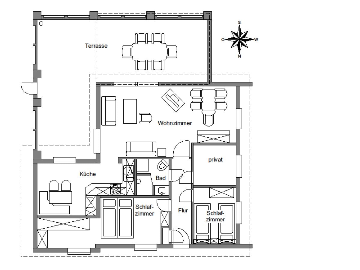 Grundriss des Hauses