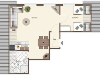 Appartamento per vacanze Norderney Pianta del piano 19