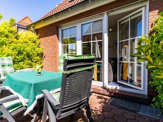 innenliegende Terrasse zur Südseite