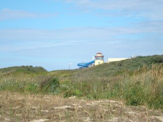 Dünenlandschaft mit Blick auf das Gezeitenbad