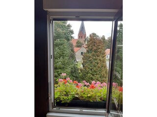 Ausblick aus dem Schlafzimmer