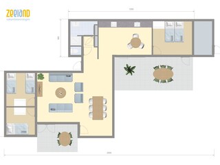 Casa per le vacanze Scharendijke Pianta del piano 21