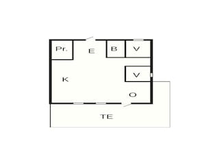 Vakantiehuis Fjellerup Strand Grondplan 42