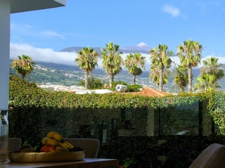 Blick von Esszimmer auf den Teide