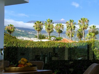 View of Mount Teide from the dining room