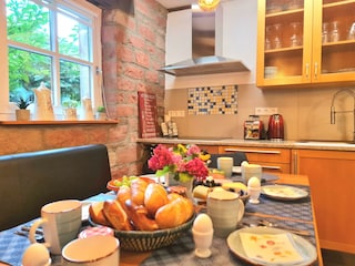 Essplatz mit viel Platz für alle Gäste