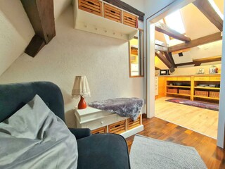 Blick vom Flur Richtung Wohnung 3