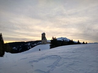 Sonnenuntergang am Hausberg Vigiljoch