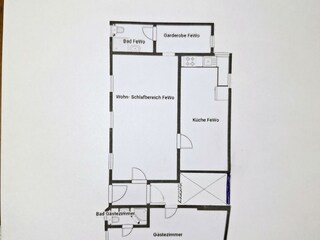 Grundriss FewoGästezimmer