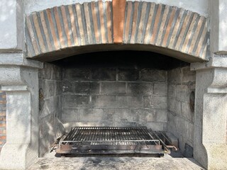 A fireplace