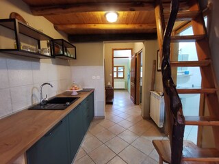 Entrance to the apartment on the second floor