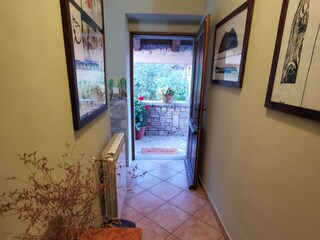 A hallway on the first floor