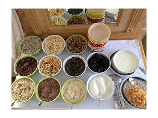 Früstücksbuffet mit  Müsliecke