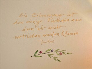 vom Künstler persönlich gestaltet im "Paradies"