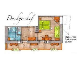 Apartment "Paradies" für 1-3 Personen möglich