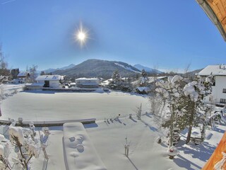 Aussicht vom Balkon im Apartment "Garten Eden"