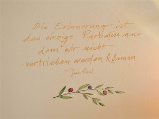 vom Künstler persönlich gestaltet im "Paradies"