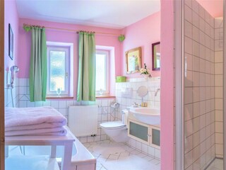 Badewanne + Dusche WC  Apartment "Sterne"