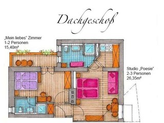 2 Raum Apartment "Poesie" für 2-4 Personen