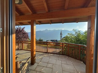 Blick auf die Terrasse