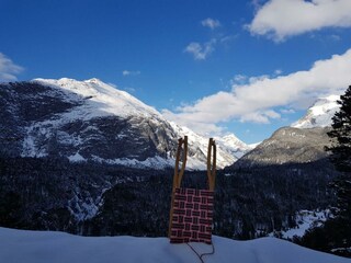 Aussicht Rodel Winter
