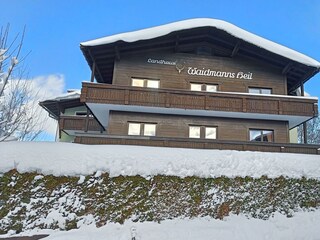Haus Ansicht Winter