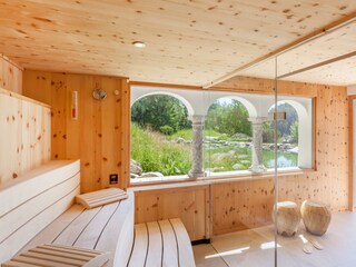 Panoramasaunen mit direktem Ausgang