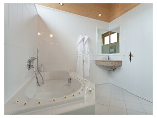 Badezimmer im Südapp. im Hotel Lärchenhof Natur