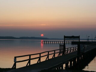 Sonnenuntergang im Yachthafen Wackerballig