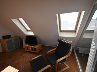 gemütliche Ecke zum Lesen in der Stube
