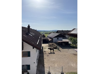Blick aus Schlafzimmer Westseite