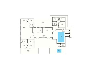 Casa per le vacanze Løkken Pianta del piano 43