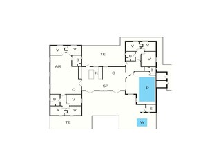 Vakantiehuis Løkken Grondplan 42