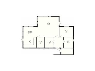 Holiday house Evje Floor Plan 65