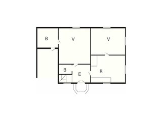 Vakantiehuis Grisslehamn Grondplan 28