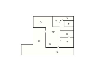 Vakantiehuis Udsholt Strand Grondplan 38