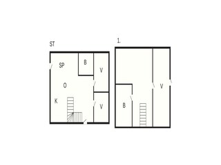 Vakantiehuis Liseleje Grondplan 6