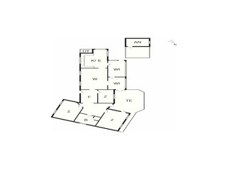 Vakantiehuis Kulhuse Grondplan 38