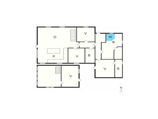 Casa per le vacanze Nymindegab Pianta del piano 17