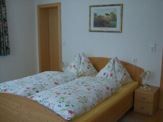 Schlafzimmer der Ferienwohnung