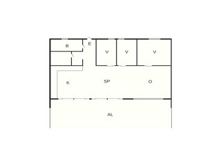 Vakantiehuis Löttorp Grondplan 32