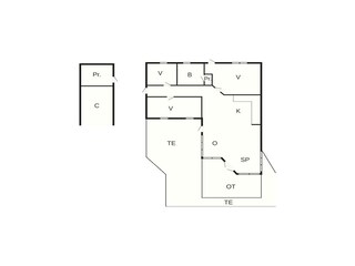 Vakantiehuis Spøttrup Grondplan 6
